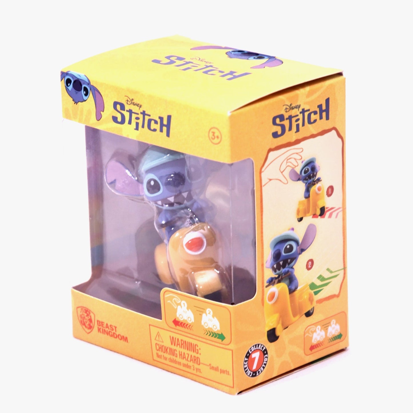 Disney Stitch Beast Kingdom Pull-Back Scooter Figure (Series 7)