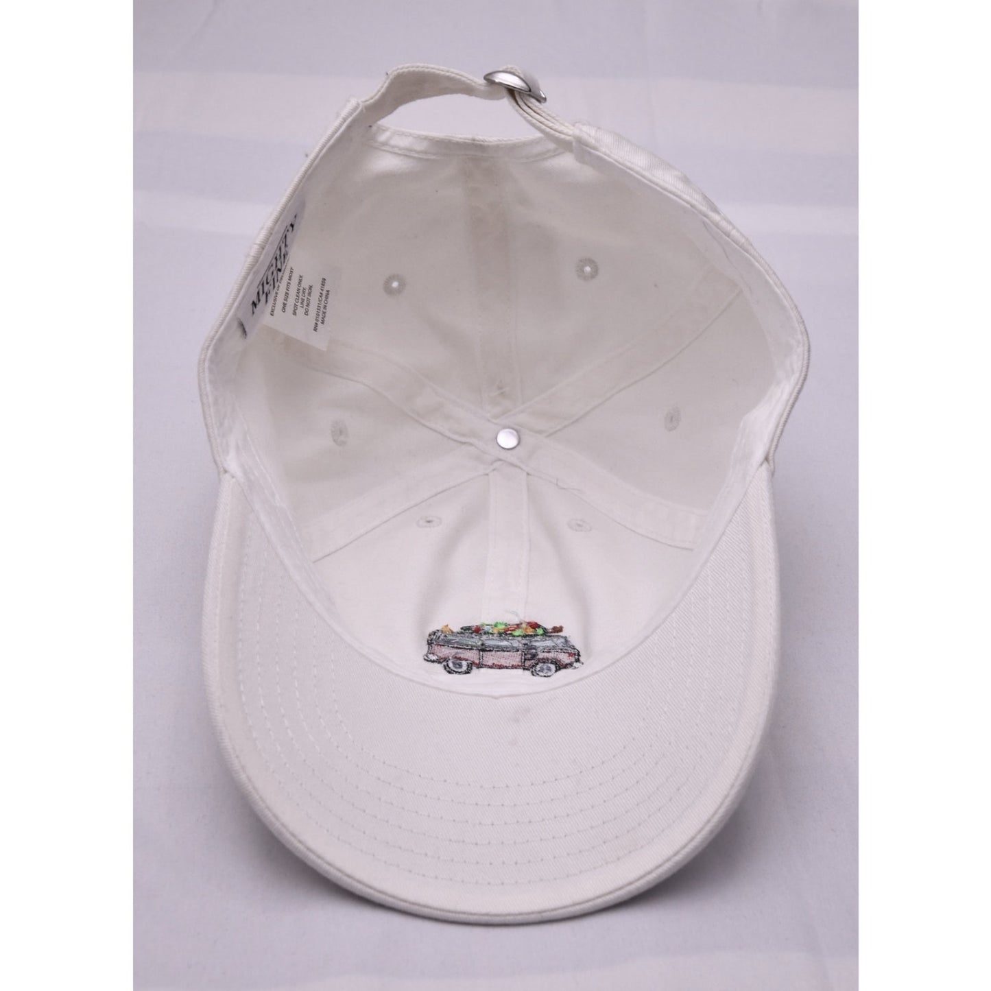 Mighty Fine Christmas Van Tree White Dad Hat Adjustable OSFM NWT