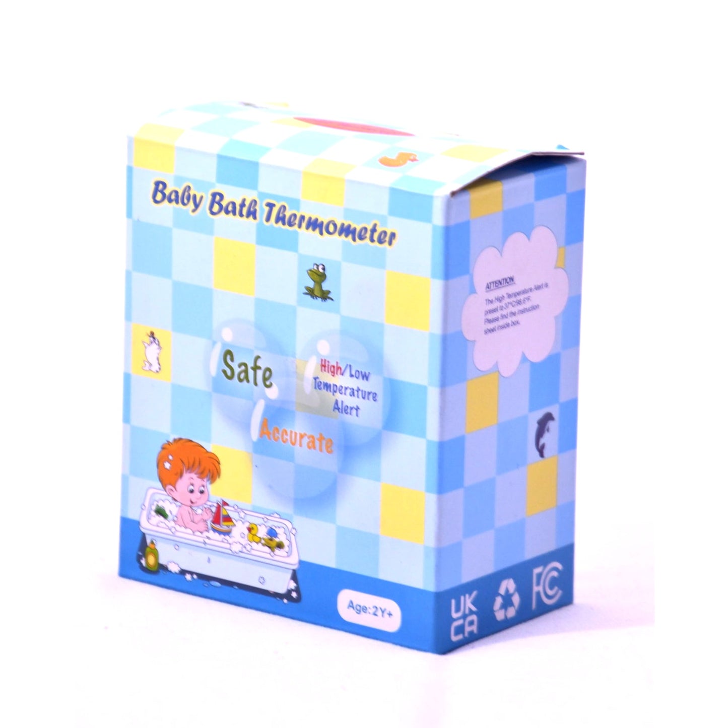 Doli Learning Baby Bath Thermometer Safe Accurate High/Low Temp Alert New