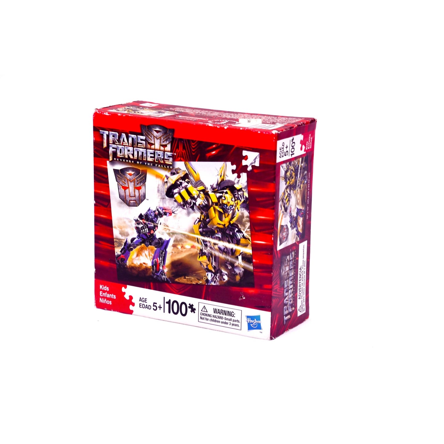 Transformers Revenge of the Fallen 100 Piece Puzzle Hasbro Bumblebee Optimus 10x13