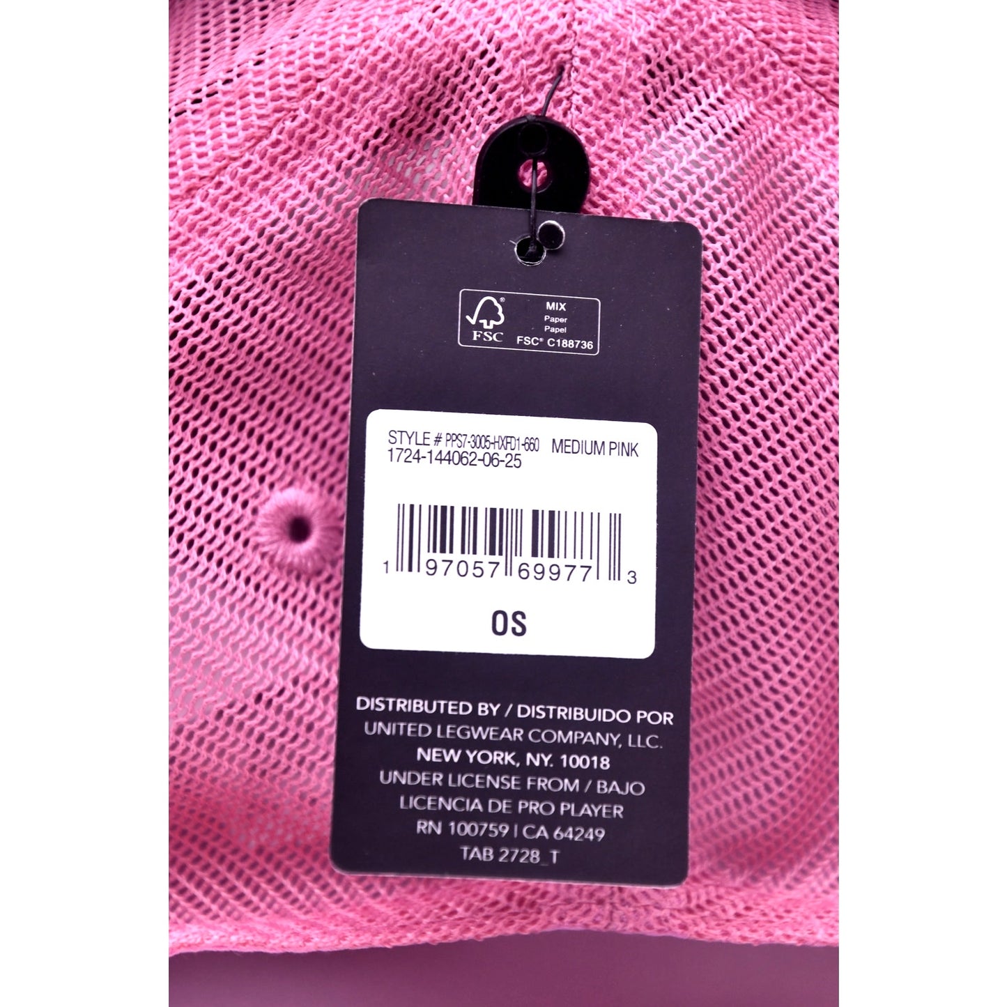 Pro Player Pink Trucker Snapback Hat Cap Mesh Adjustable OS New With Tags NWT  Condition