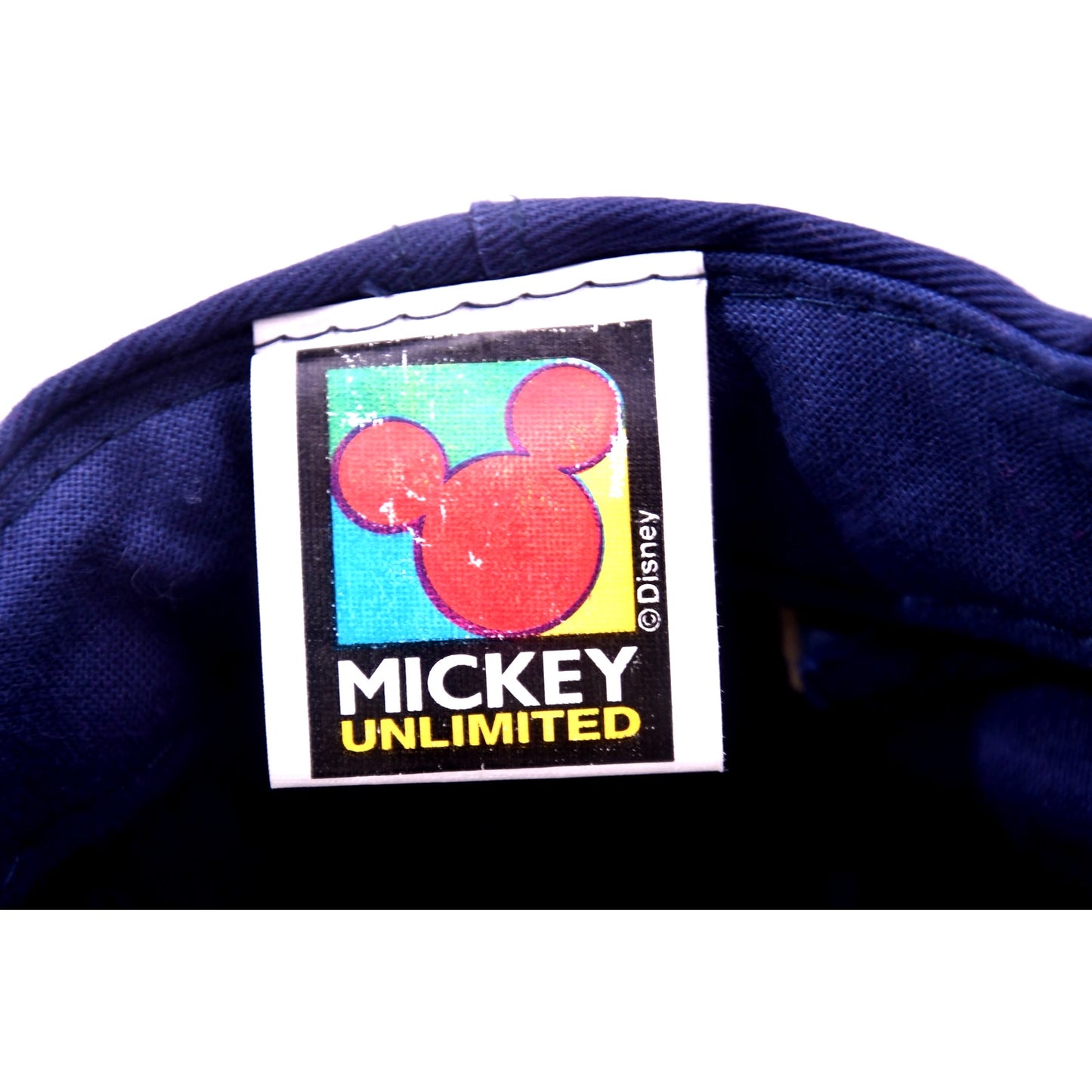 Vintage Disney Mickey Unlimited Mickey Mouse Snapback Hat Cap Blue Red Adult