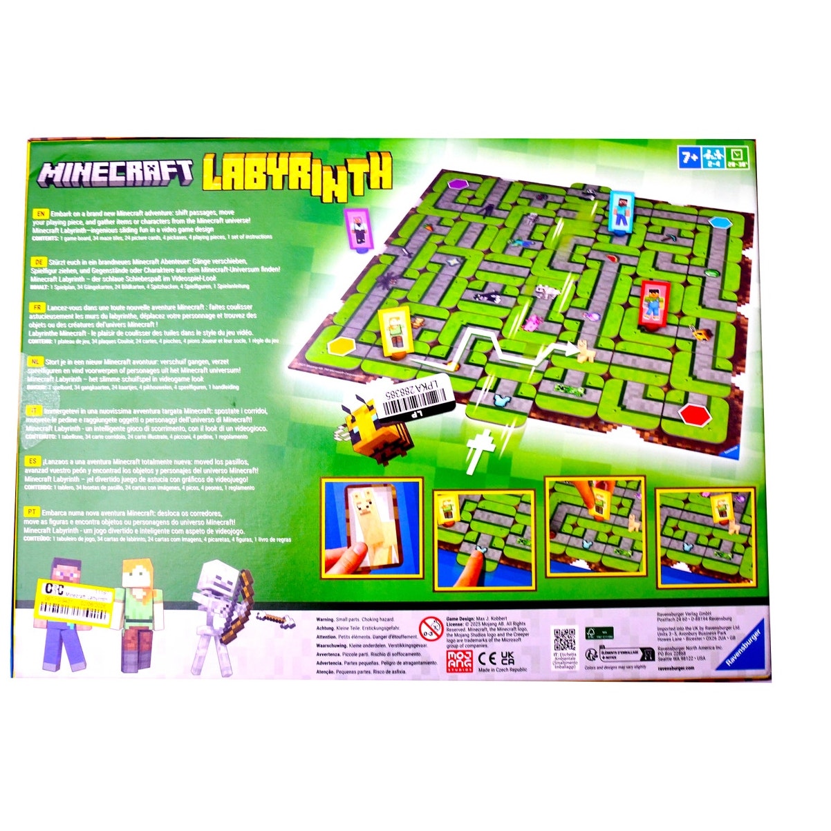 Minecraft Labyrinth Board Game Ravensburger Factory Sealed 2-4 Players Ages 7+