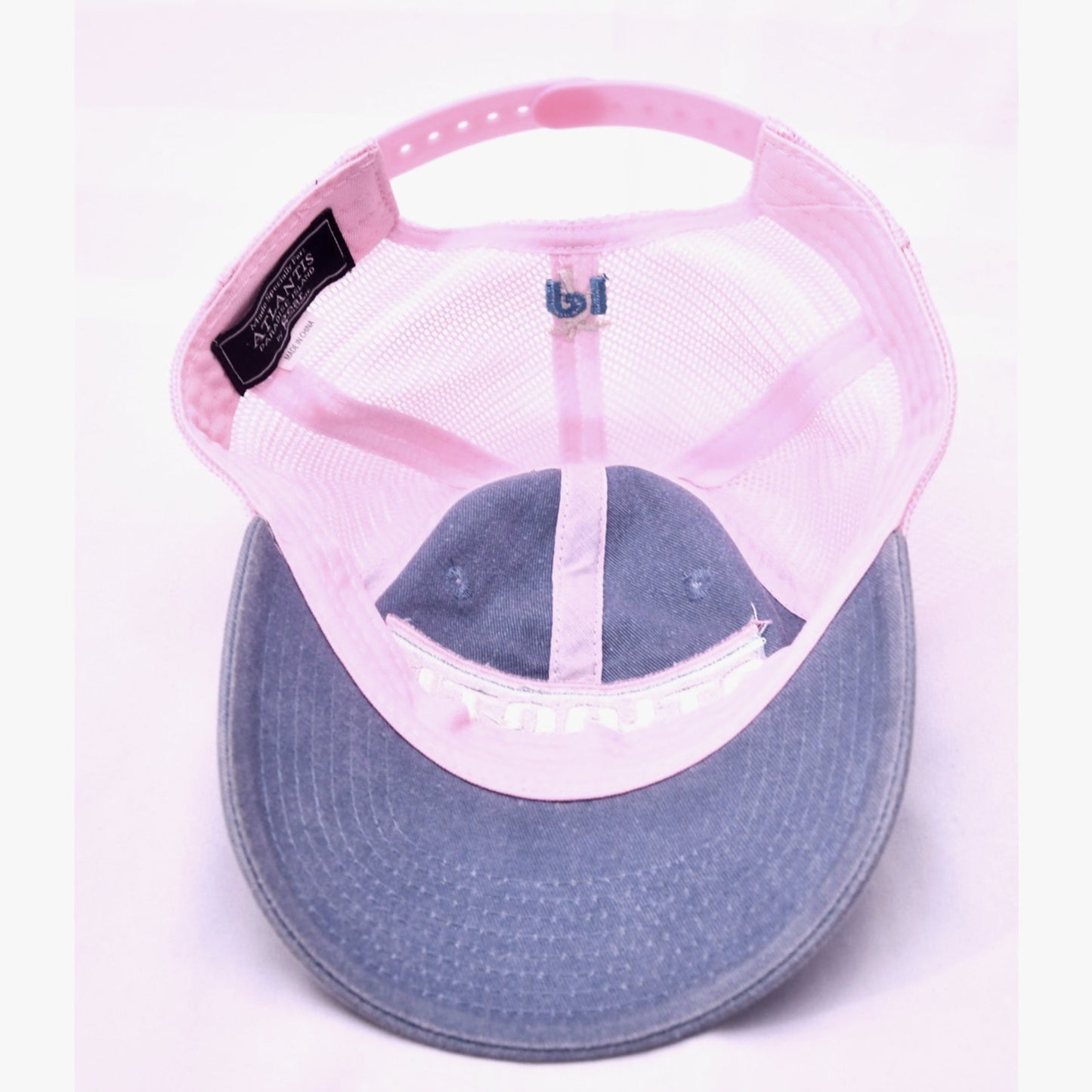 Atlantis Paradise Island Gray Pink Trucker Snapback Hat Cap One Size