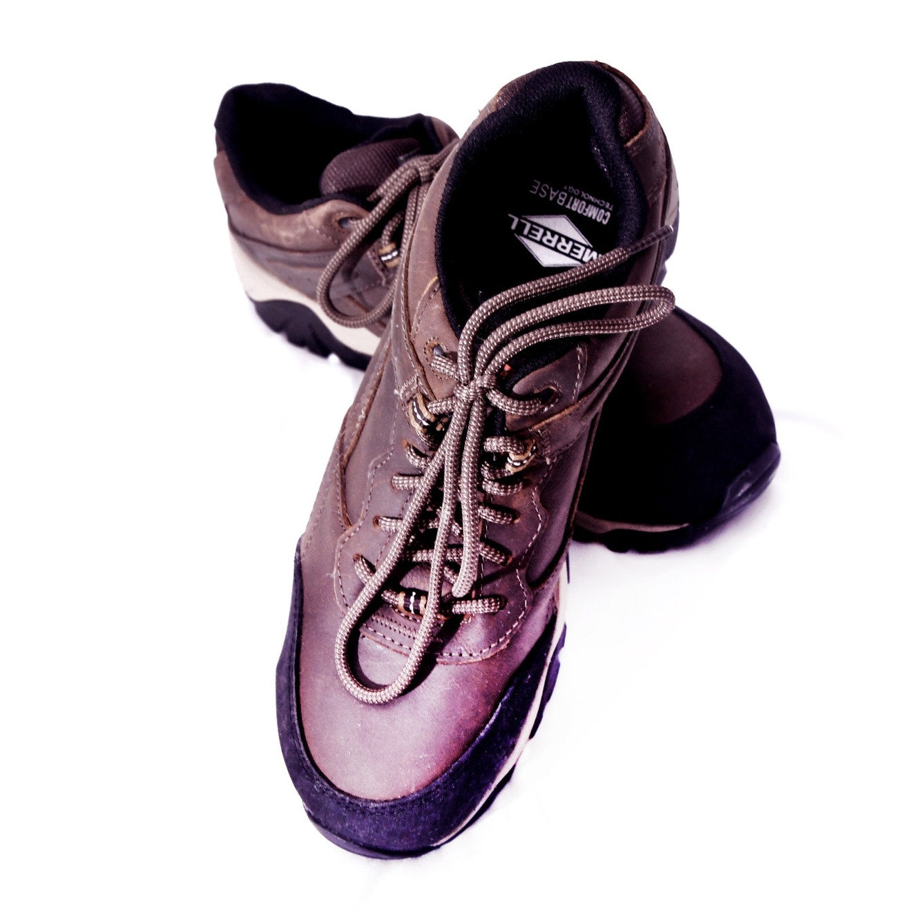 Merrell Work ComfortBase Leather Safety Shoes Brown Men's US 10