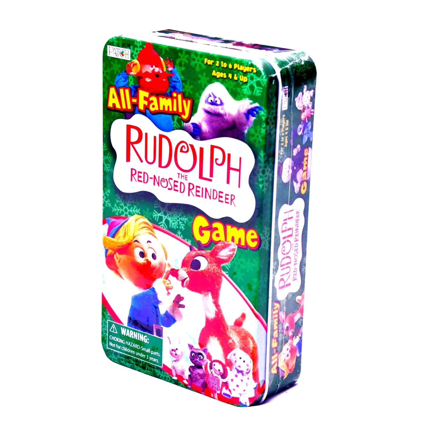 Patch Rudolph Red-Nosed Reindeer All Family Tin Game Sealed 2003 Christmas