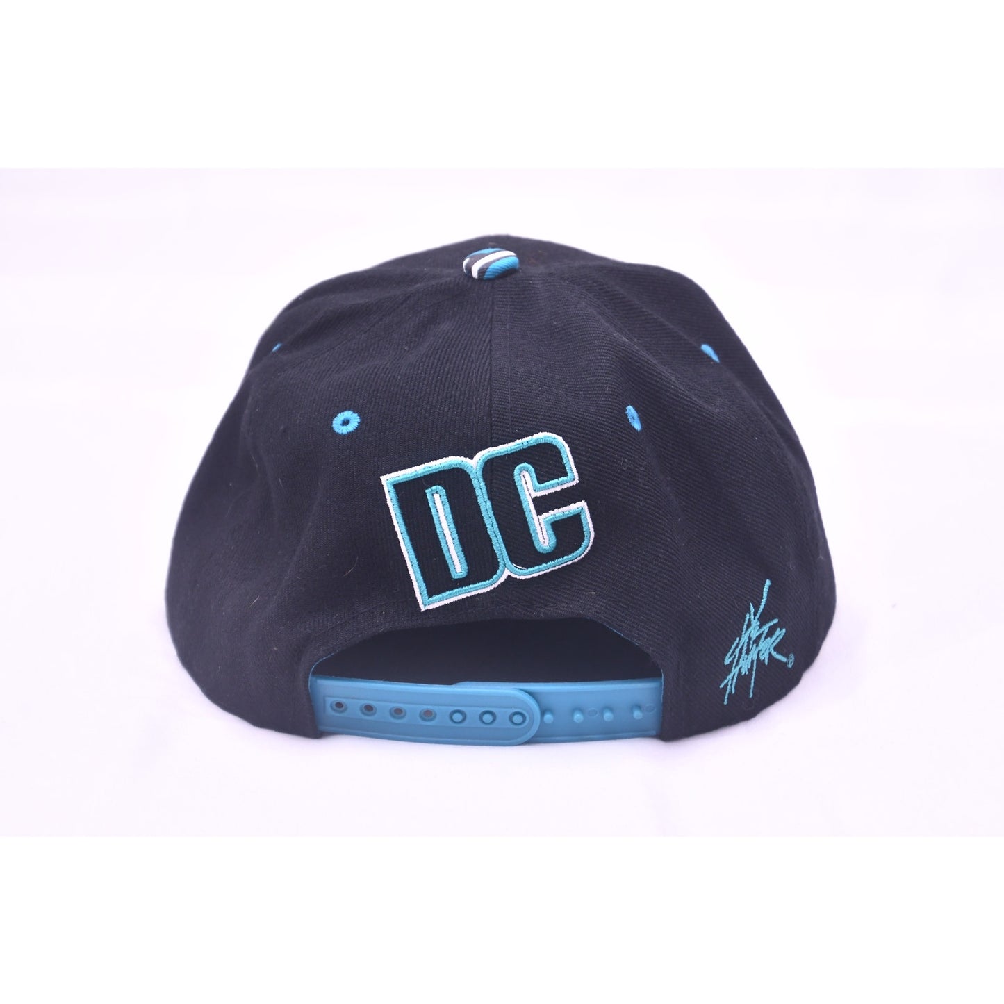 Washington DC Snapback Hat Black Blue Striped Flat Bill Cap City Hunter