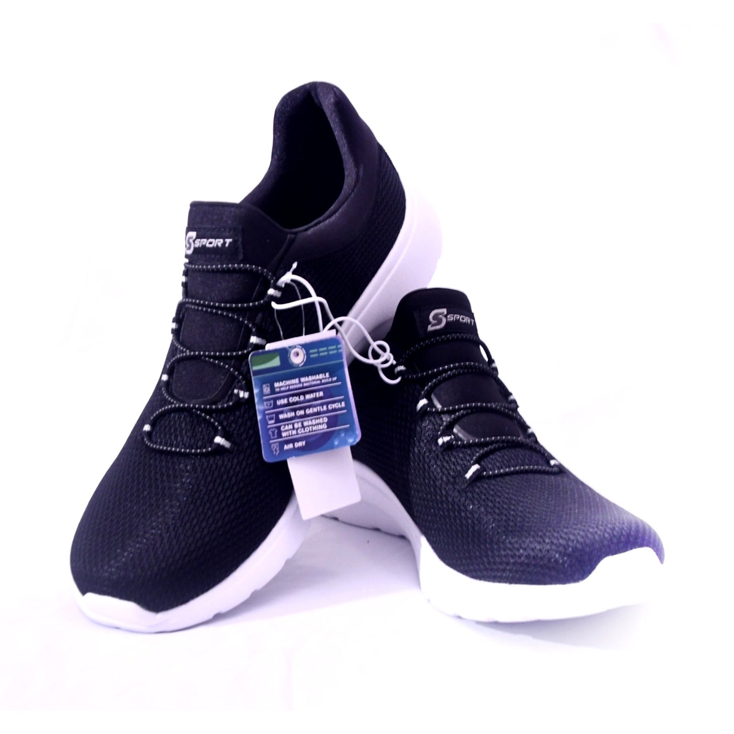 S Sport by Skechers Rummie Memory Foam Shoes Black Size 11 NWT Washable