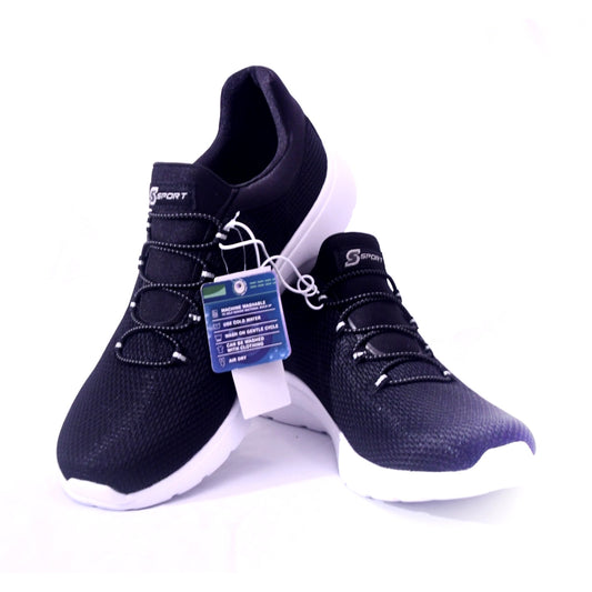 S Sport by Skechers Rummie Memory Foam Shoes Black Size 11 NWT Washable