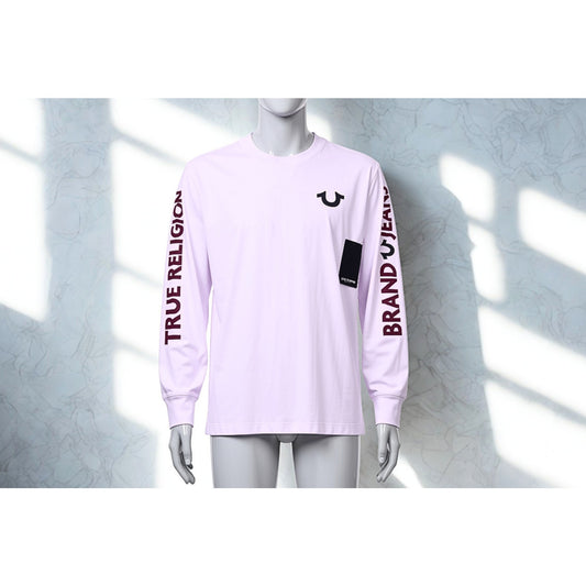 True Religion Buddha Logo Long Sleeve T-Shirt White Men’s Medium NWT