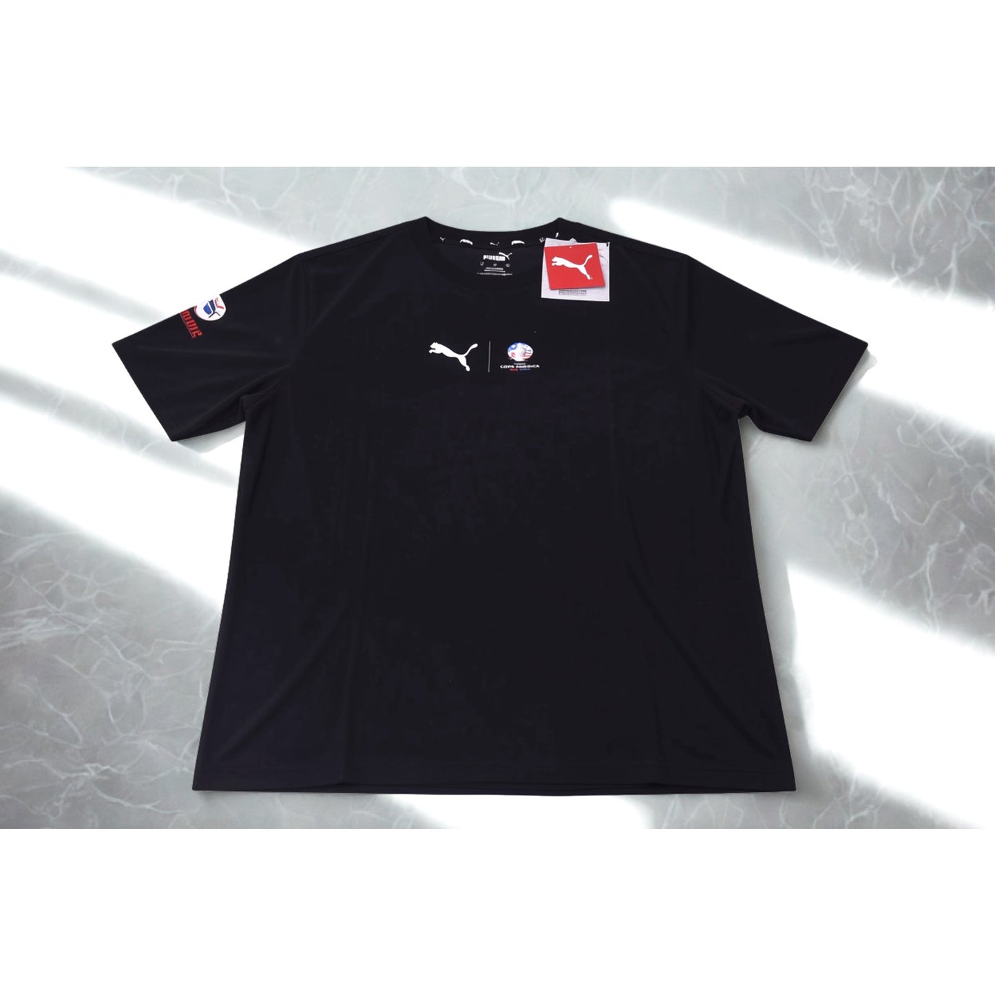 Puma CONMEBOL Copa America USA 2024 Cumbre Tee Black Men's Medium NWT