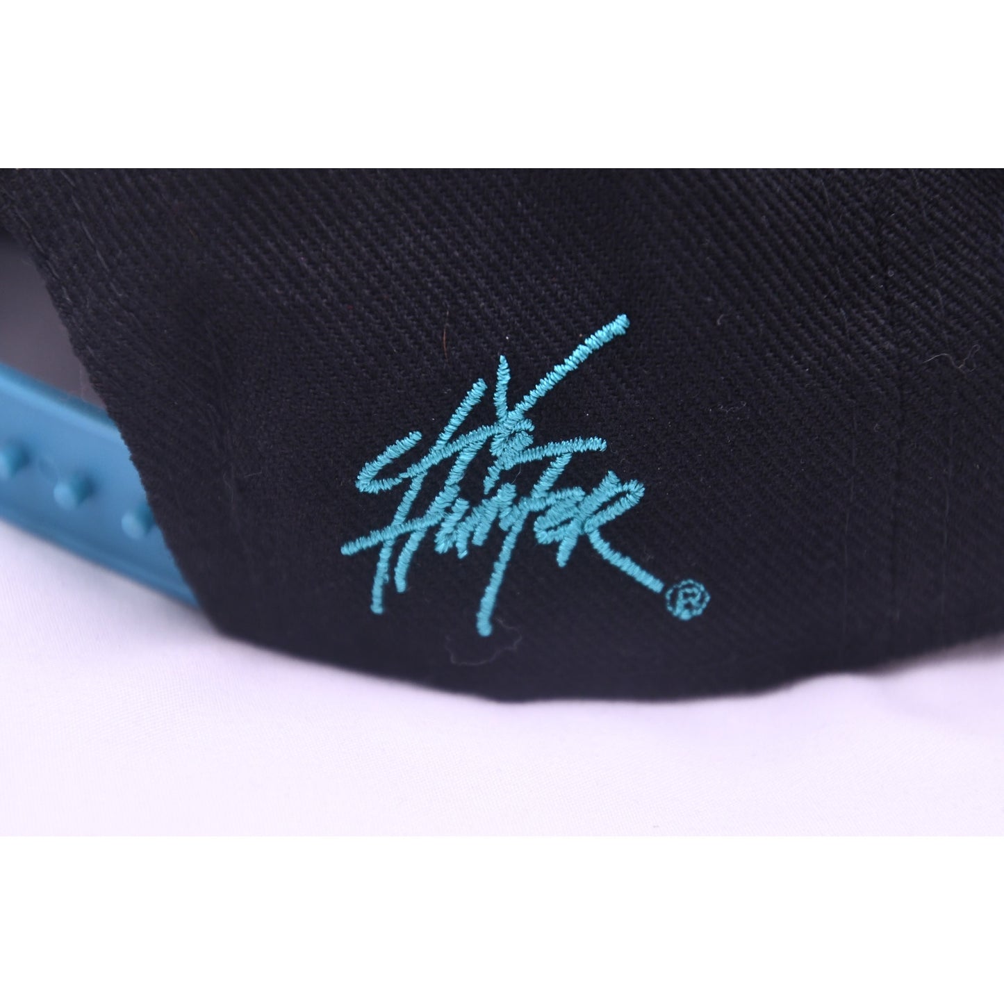 Washington DC Snapback Hat Black Blue Striped Flat Bill Cap City Hunter