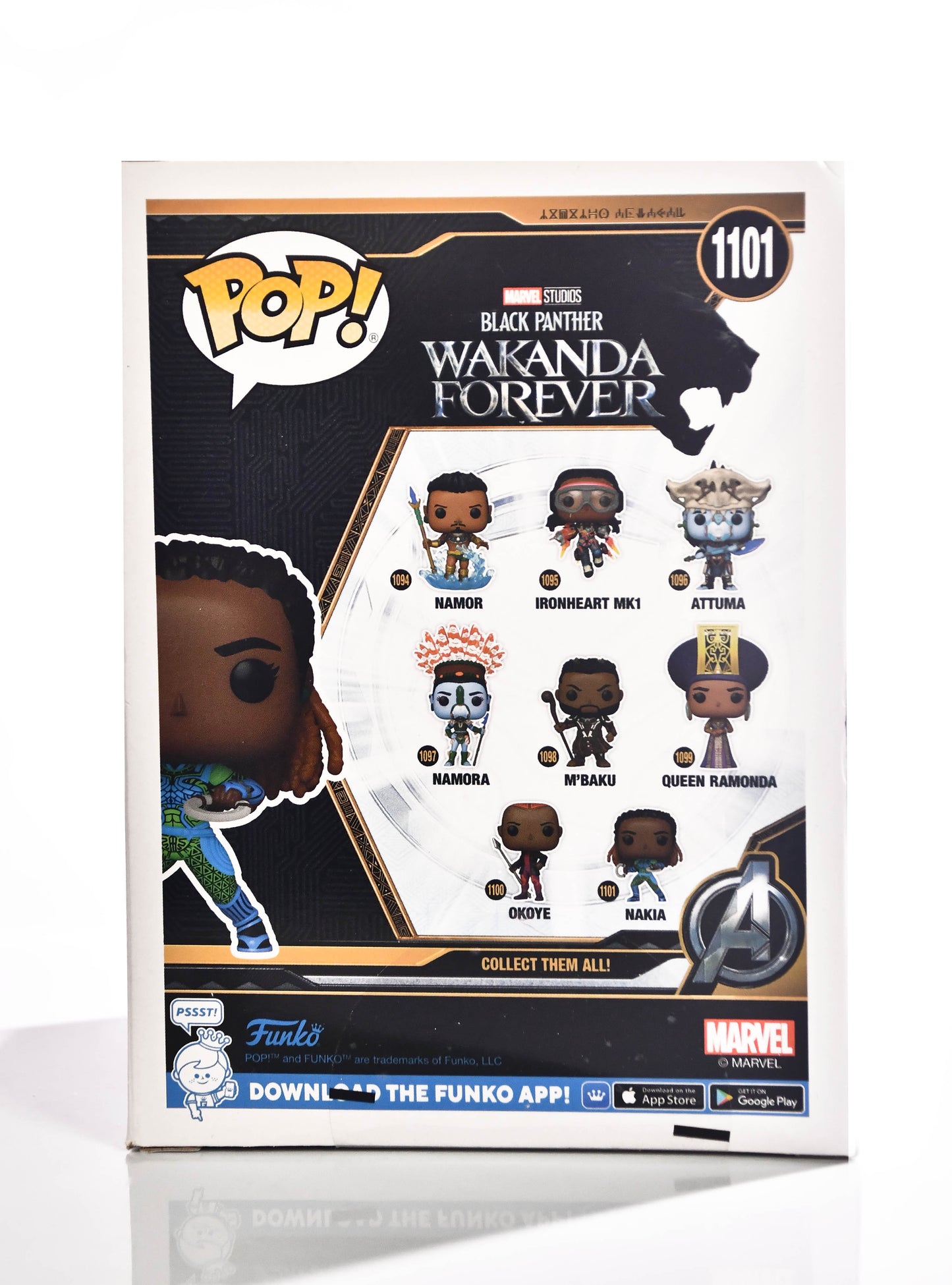 Funko Pop #1101 NAKIA BOBBLE-HEAD MARVEL