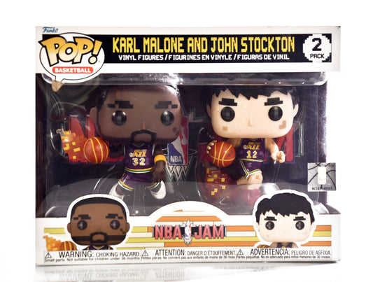 NBA Jam Pop! Basketball Karl Mailman Malone & John Stockton Utah Jazz