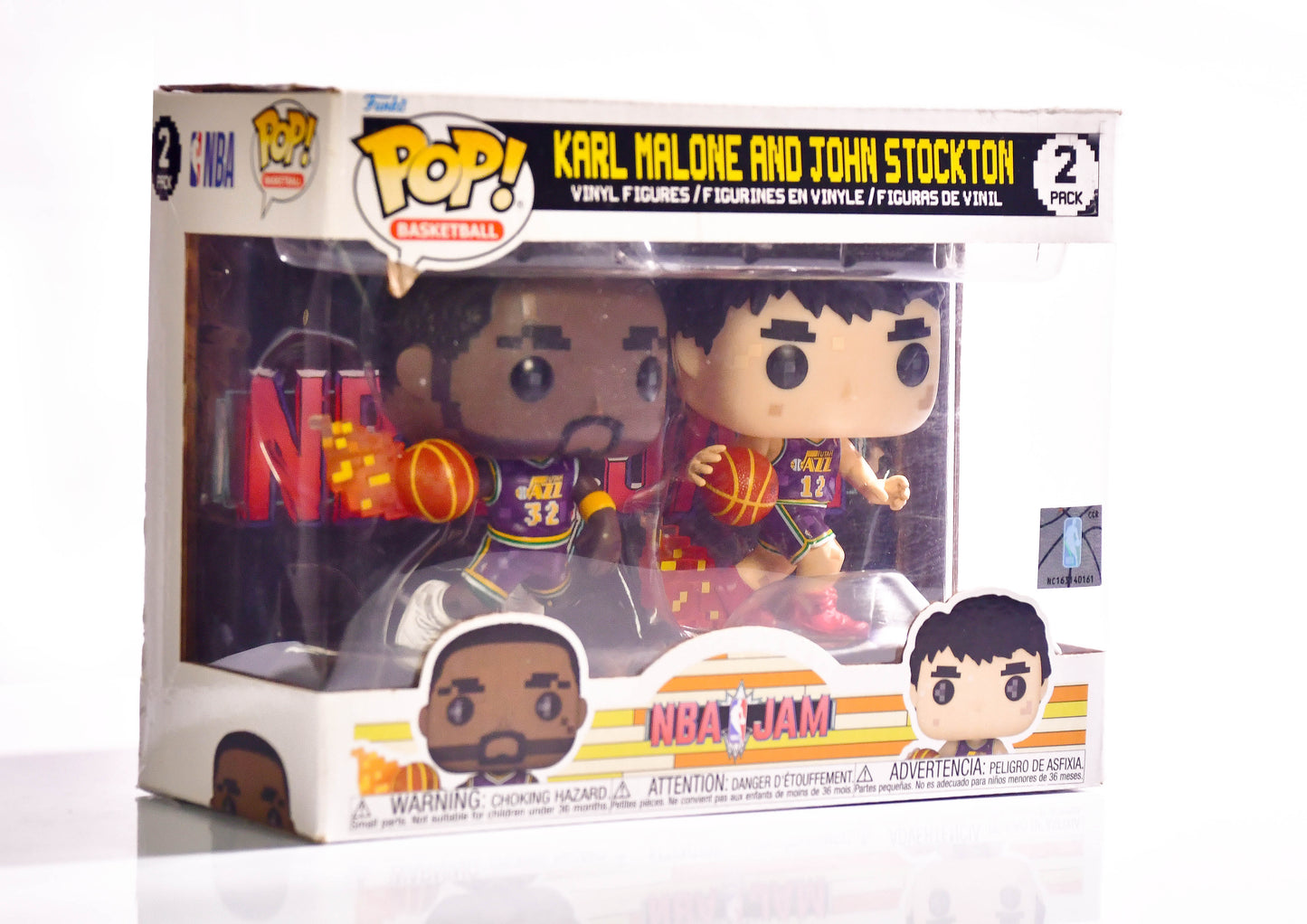 NBA Jam Pop! Basketball Karl Mailman Malone & John Stockton Utah Jazz