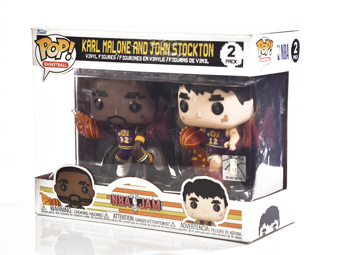 NBA Jam Pop! Basketball Karl Mailman Malone & John Stockton Utah Jazz