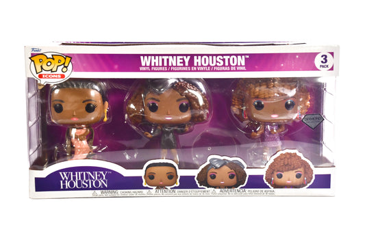Funko Pop! 3-Pack: Rocks: Whitney Houston (Diamond Glitter)