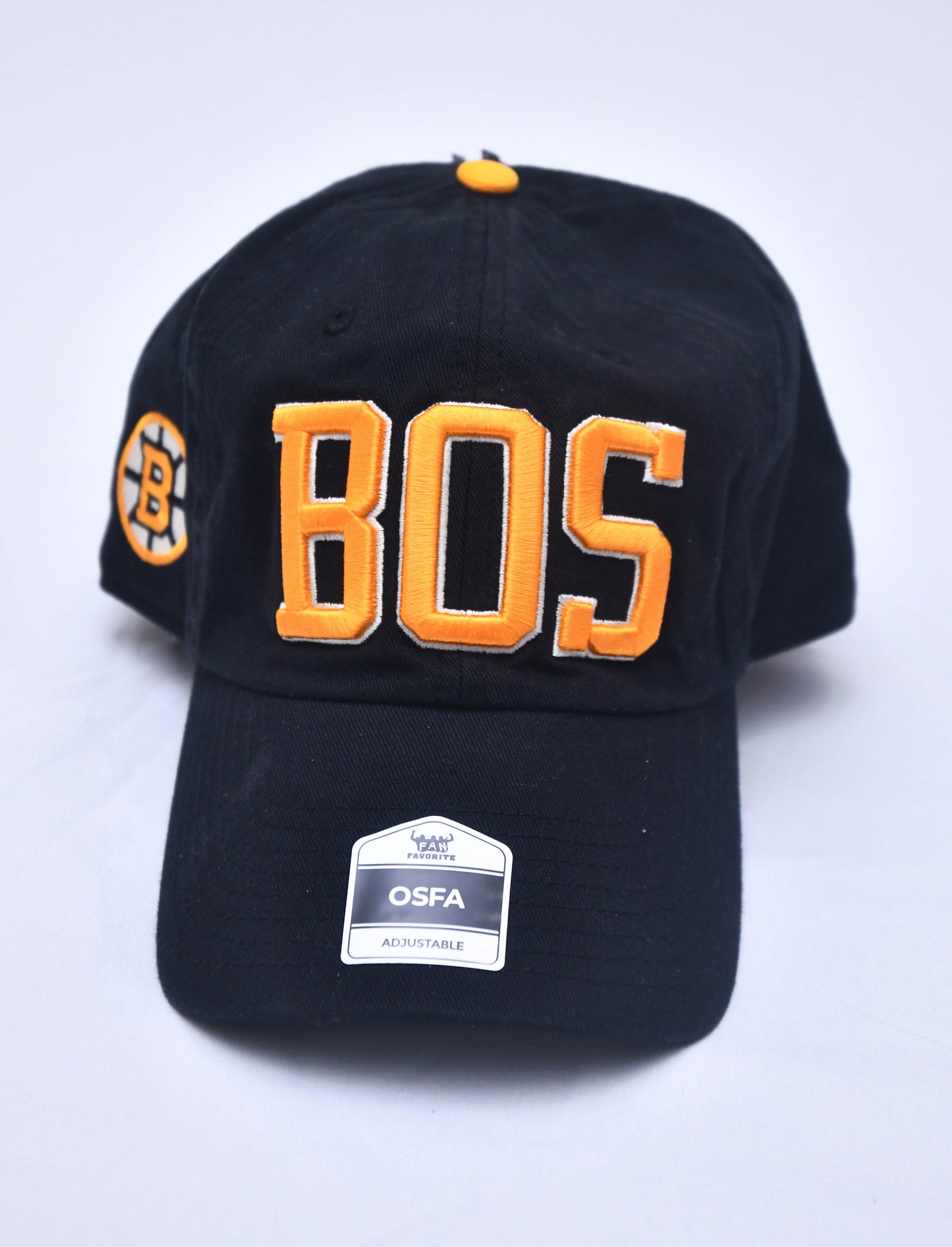 Boston Bruins Baseball Hat. BOS and Logo OSFA Adjustable. "Sale"