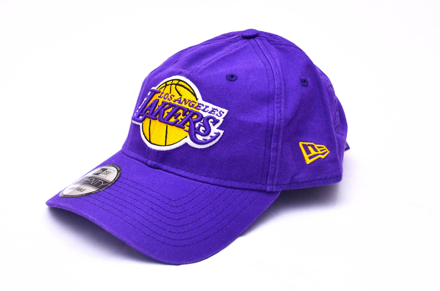 Los Angeles Lakers 2021 Playoffs NBA New Era 9Fifty Snapback Hat Purple Logo
