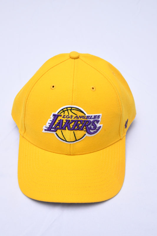 '47 Los Angeles Lakers Clean Up Yellow Gold Adjustable Strap Hat Cap