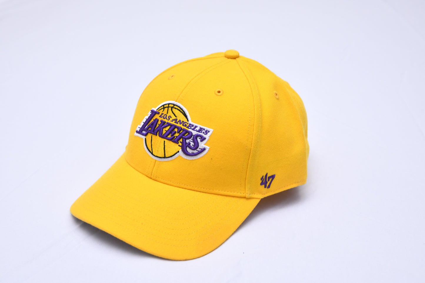 '47 Los Angeles Lakers Clean Up Yellow Gold Adjustable Strap Hat Cap