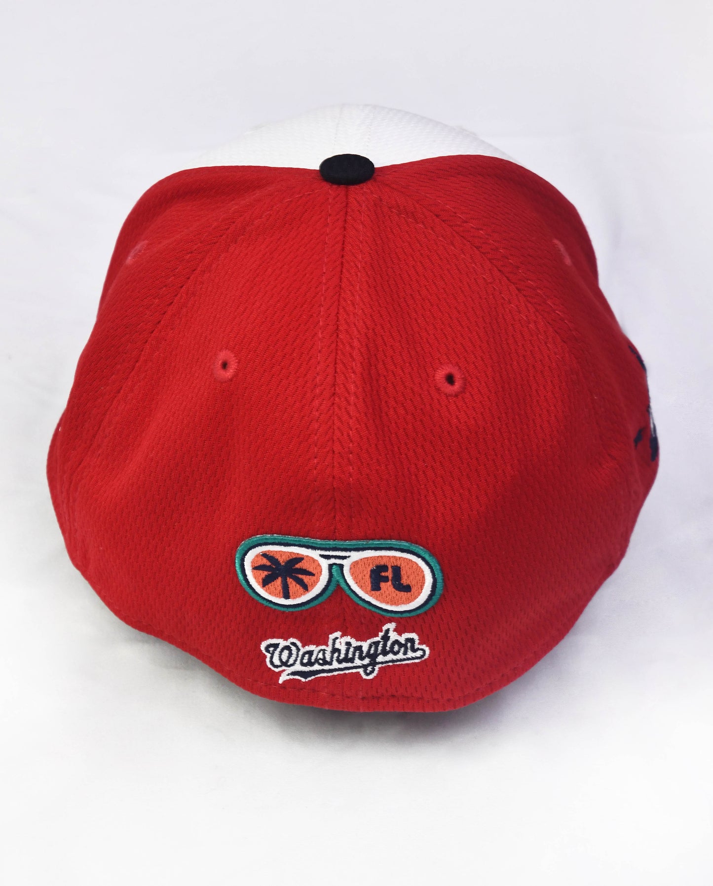 Washington Nationals New Era White/Red Classic 39Thirty Flex Fit Hat