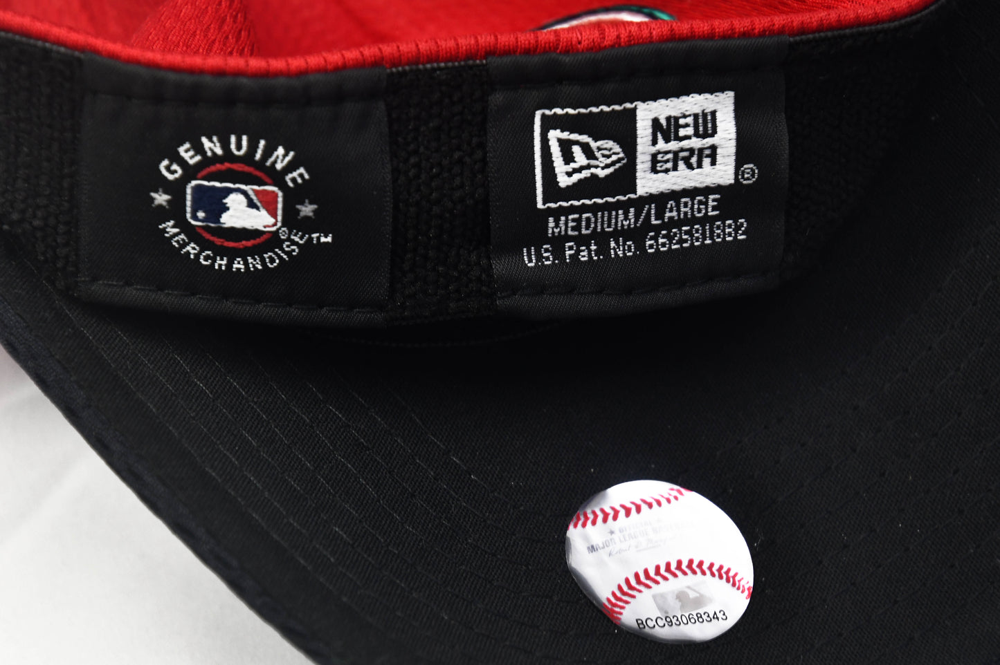 Washington Nationals New Era White/Red Classic 39Thirty Flex Fit Hat