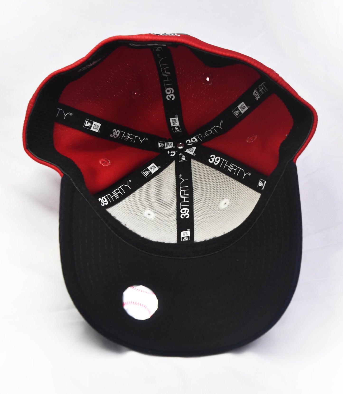 Washington Nationals New Era White/Red Classic 39Thirty Flex Fit Hat