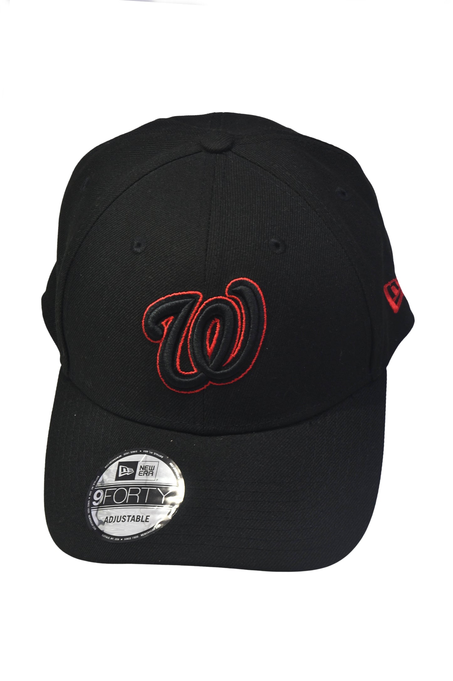 New Era Authentic Washington Nationals Black /Red 39THIRTY Flex Hat