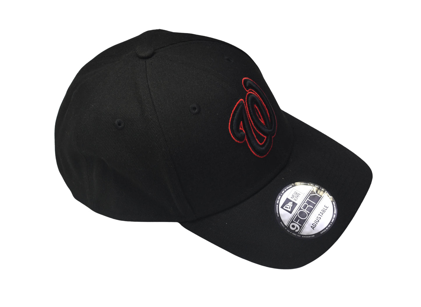 New Era Authentic Washington Nationals Black /Red 39THIRTY Flex Hat