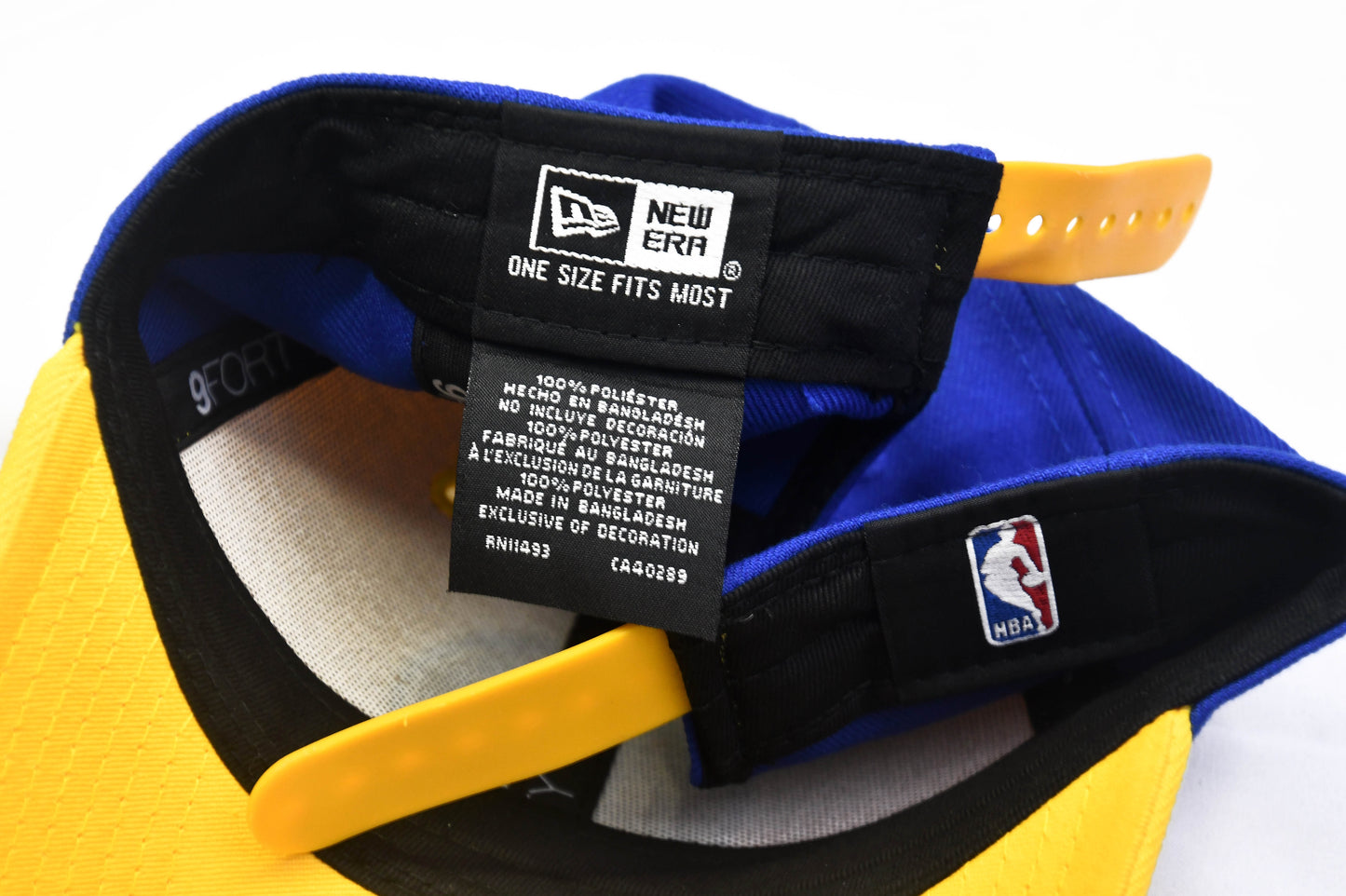 Golden State Warriors 9Forty New Era Youth Adjustable Hat Cap Blue & Yellow