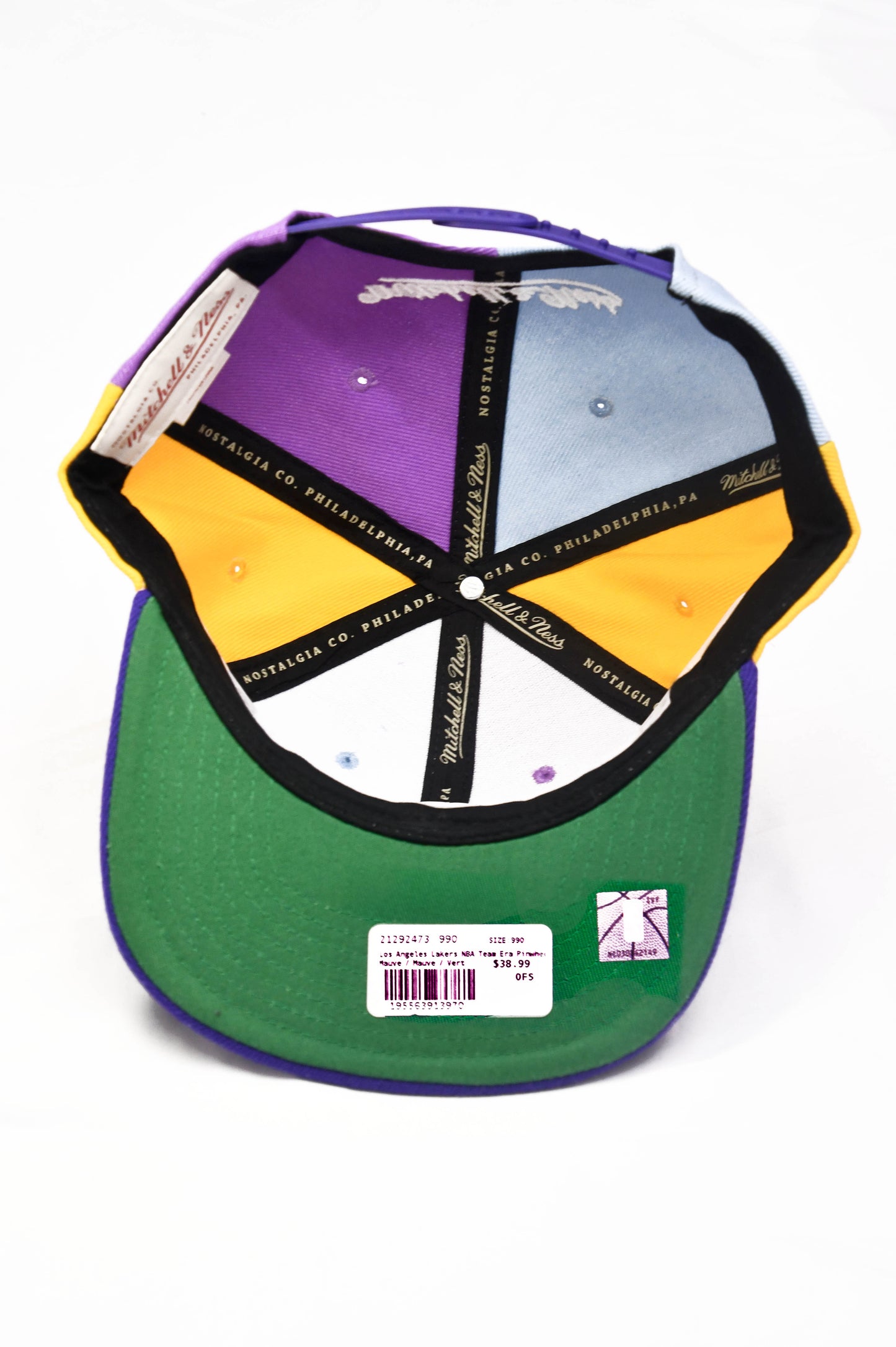 Mitchell & Ness Los Angeles Lakers NBA Snapback Hat Cap 75th anniversary
