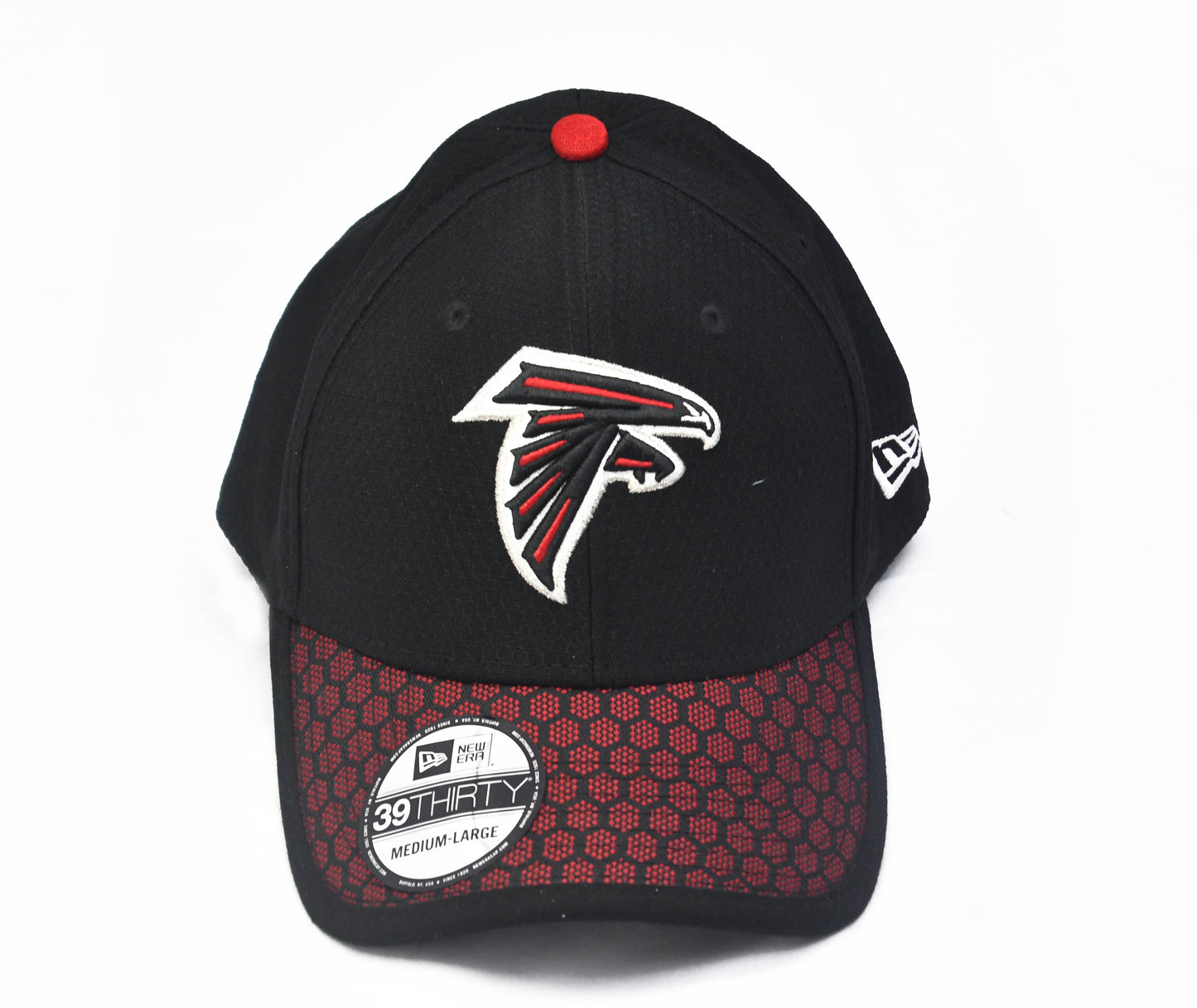 NFL Atlanta Falcons Black New Era 39 Thirty Football Hat Size M/L Performance