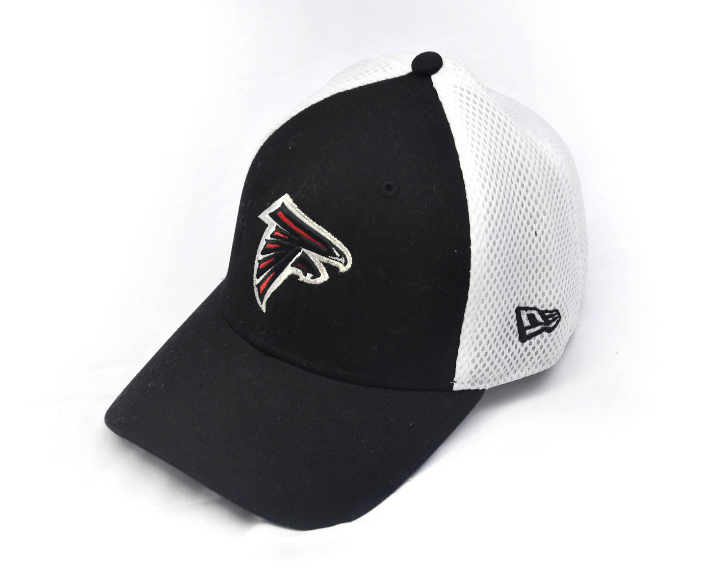 Atlanta Falcons New Era 39THIRTY Neo Black & White NFL Football Flex Fit Cap