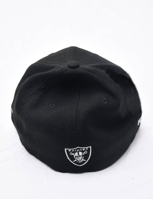 New Era 39FIFTY Las Vegas Raiders Snapback Hat Black on Black NFL Cap M/L