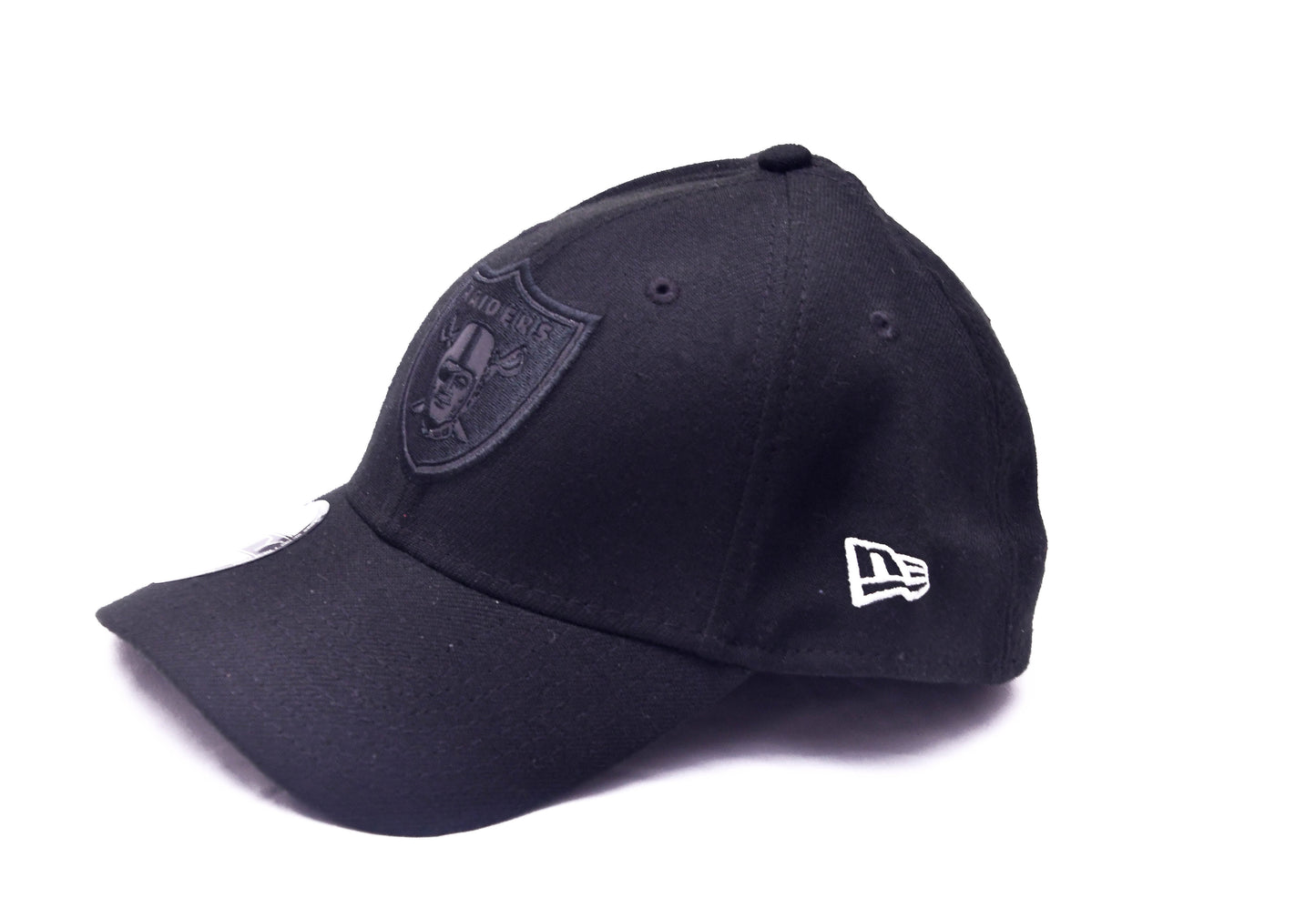 New Era 39FIFTY Las Vegas Raiders Snapback Hat Black on Black NFL Cap M/L