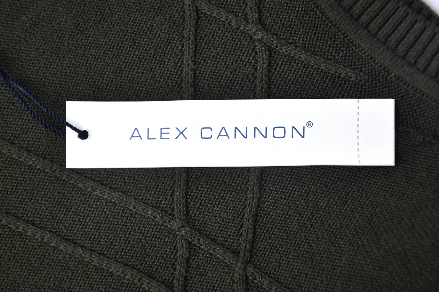 Alex Cannon Sweater Vest Men's Size Quilted Shoulders Sleeveless Knitted "Sale"