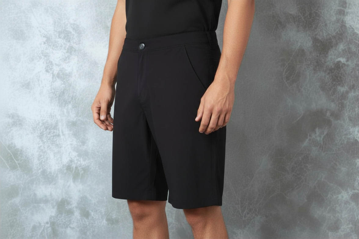 Weatherproof Vintage Men's Packable Hybrid Short, Black, Sz-36