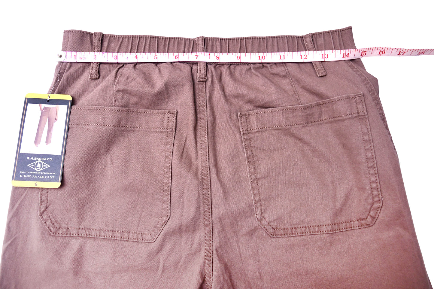 NWT GH Bass & Co size 6 women Chino Ankle Pants