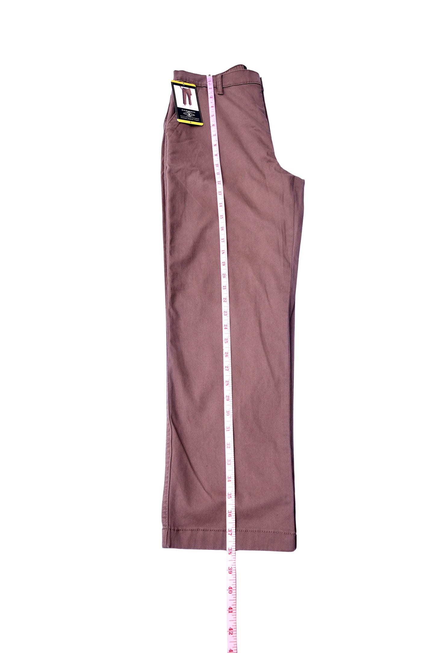 NWT GH Bass & Co size 6 women Chino Ankle Pants