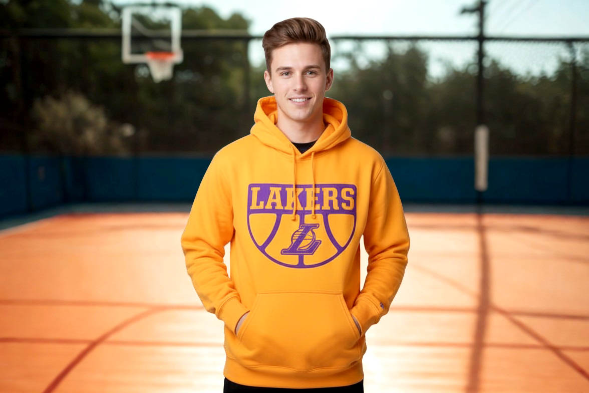 NBA LOS ANGELES LAKERS PULLOVER Suddenswitch HOODIE MENS Sz M NWT $44.99