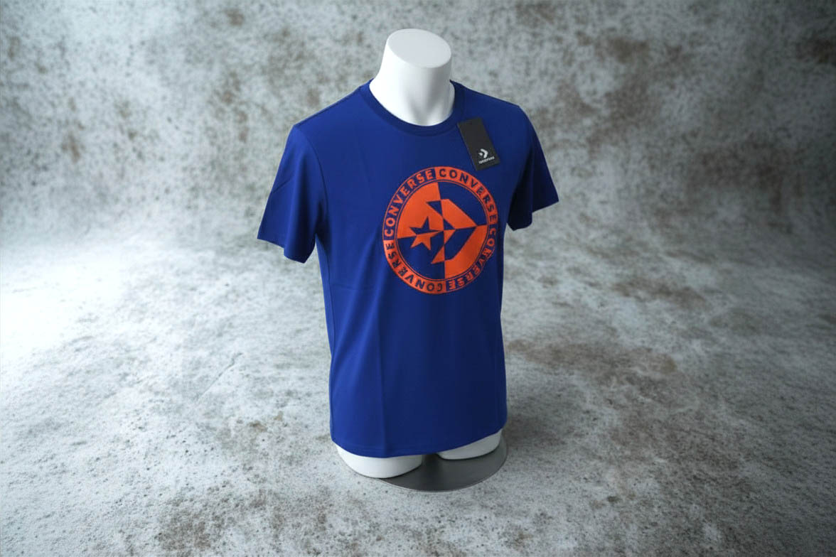 Converse Men's Graphic Logo T-Shirt Blue  NWT in stock