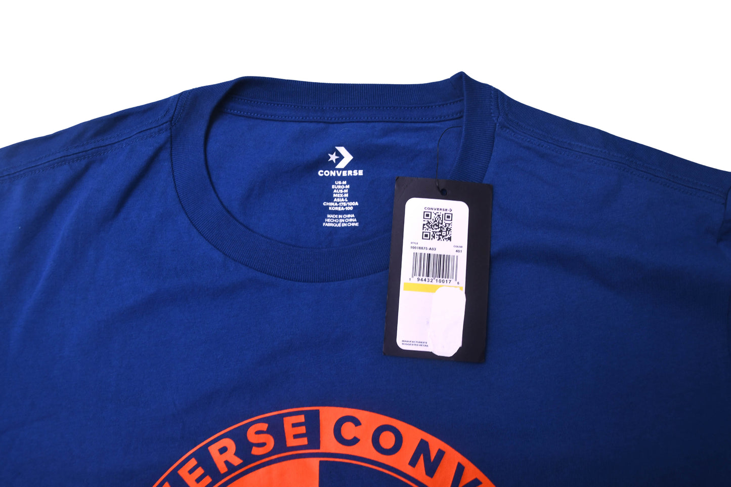 Converse Men's Graphic Logo T-Shirt Blue  NWT in stock