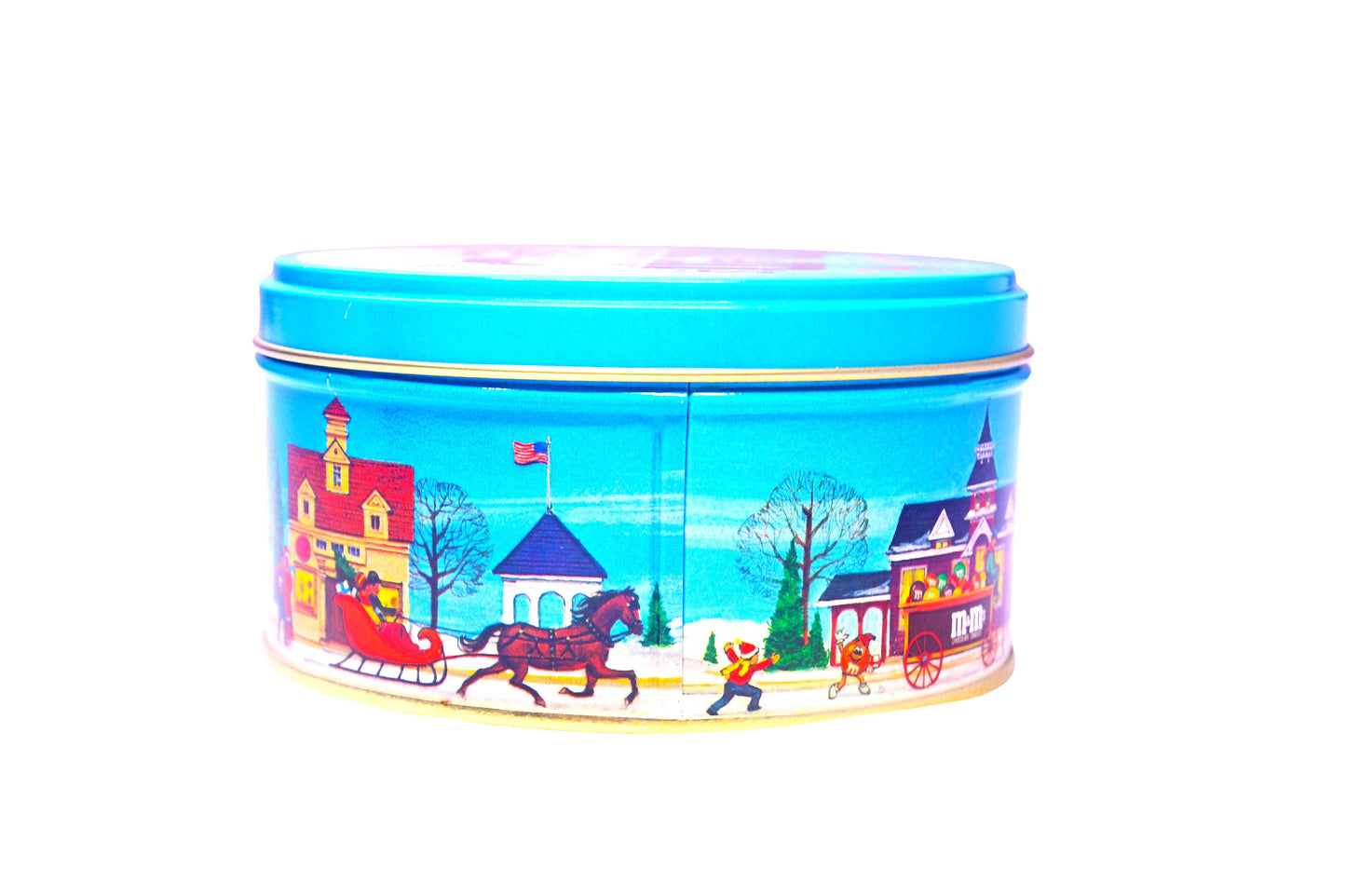 Vintage M&M's Plain Chocolate Candies Christmas Tin