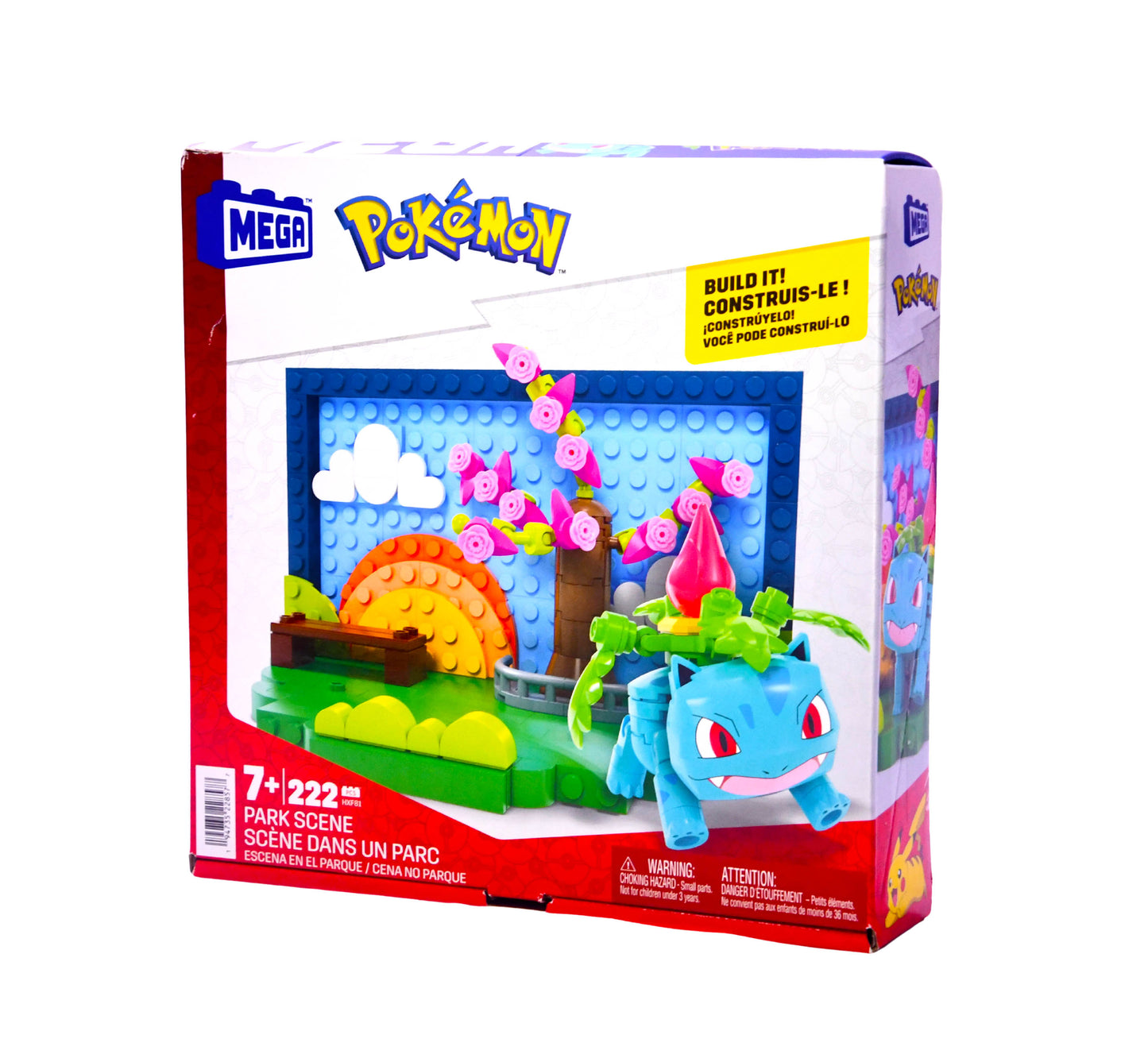 Mega Pokémon Park Scene Building Set 222 pcs Bulbasaur Toy Construction NEW