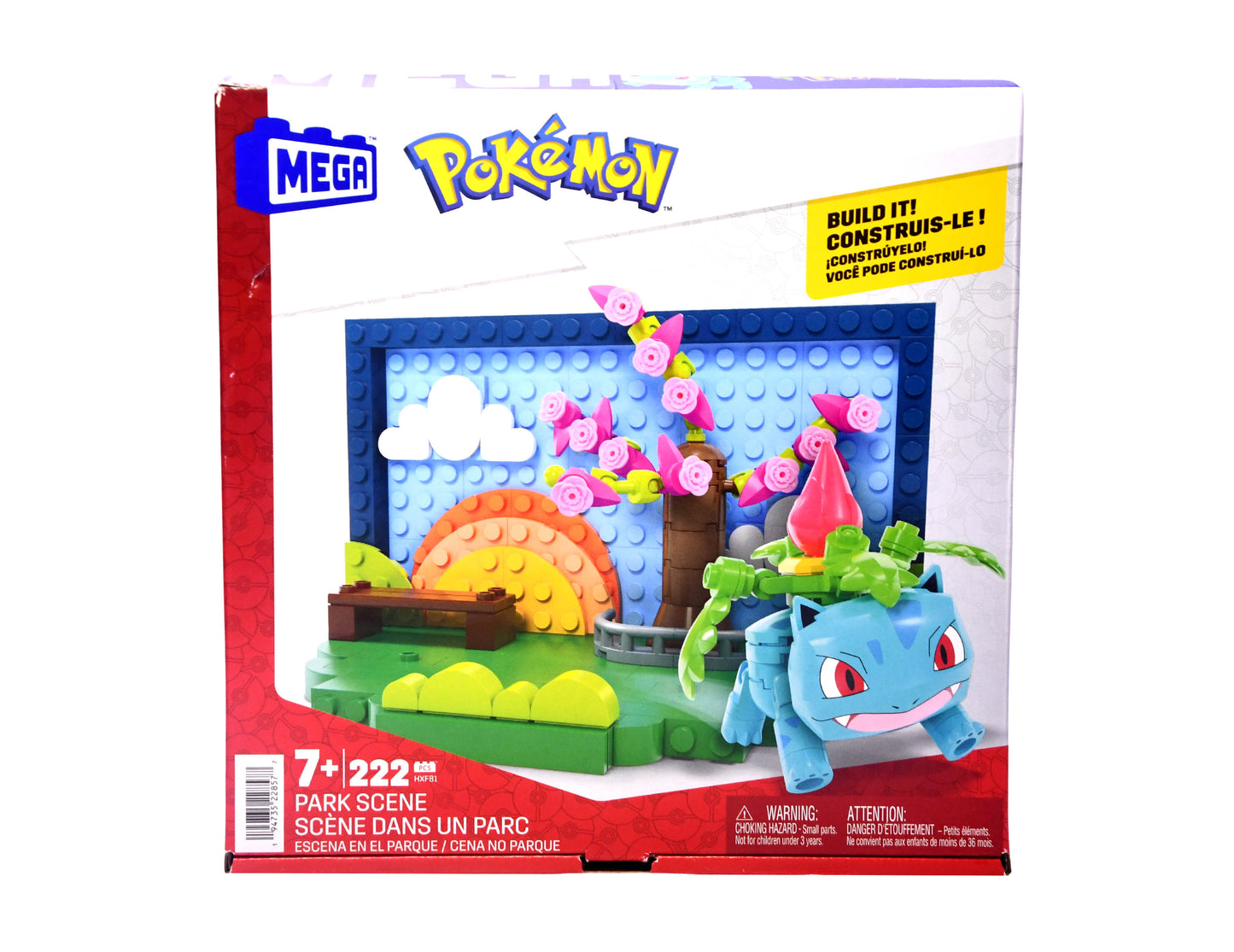 Mega Pokémon Park Scene Building Set 222 pcs Bulbasaur Toy Construction NEW