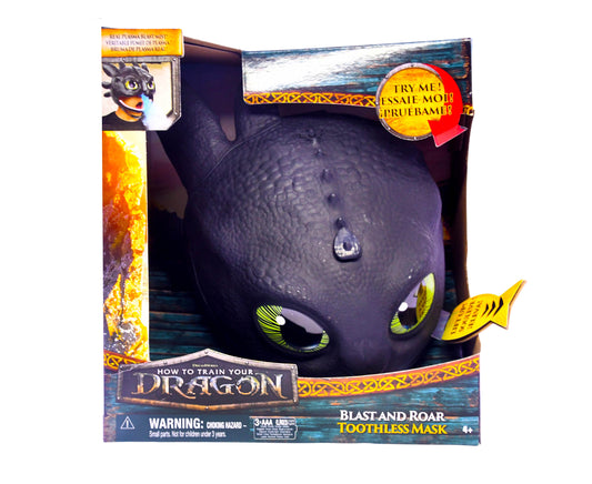 Blast and Roar Toothless Mask How to Train Your Dragon Movie Dreamworks NEW
