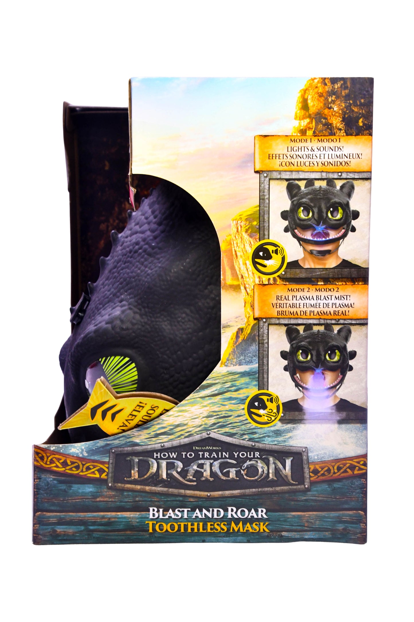 Blast and Roar Toothless Mask How to Train Your Dragon Movie Dreamworks NEW