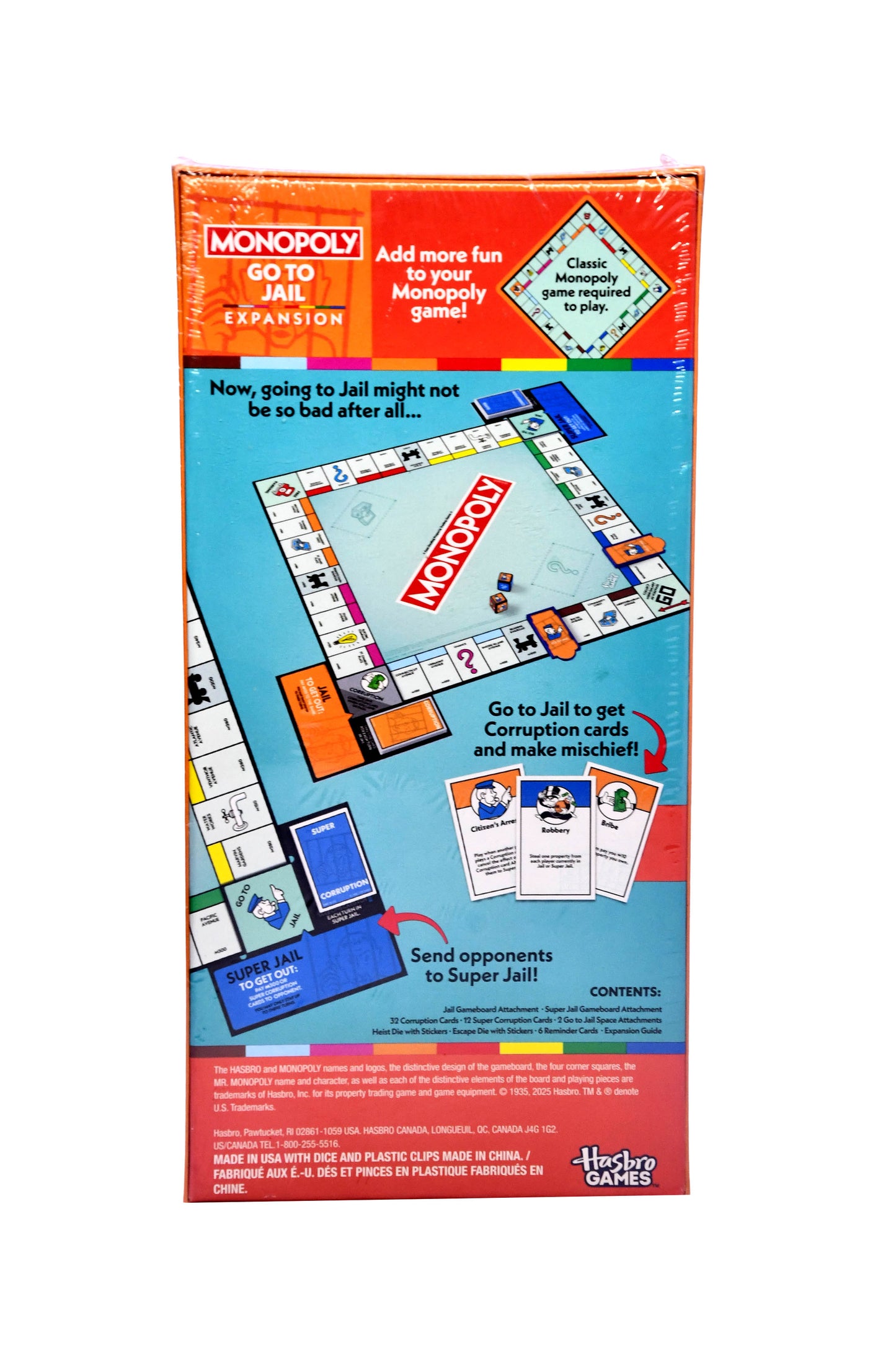 Monopoly: Go to Jail Expansion - Hasbro New Sealed in Stock
