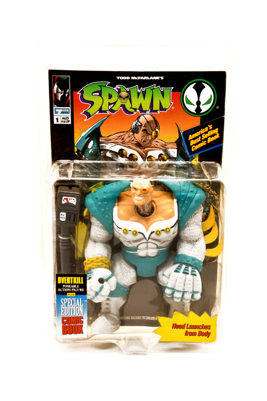 Spawn Overtkill Action Figure With Special Ed Comic 6" 1994